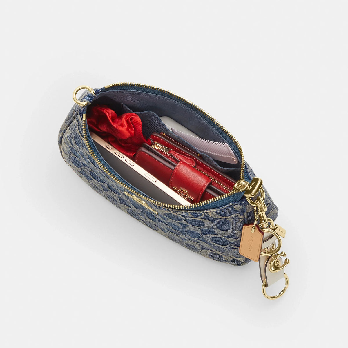 Coach Outlet Teri Shoulder Bag In Signature Regenerative Cotton Denim