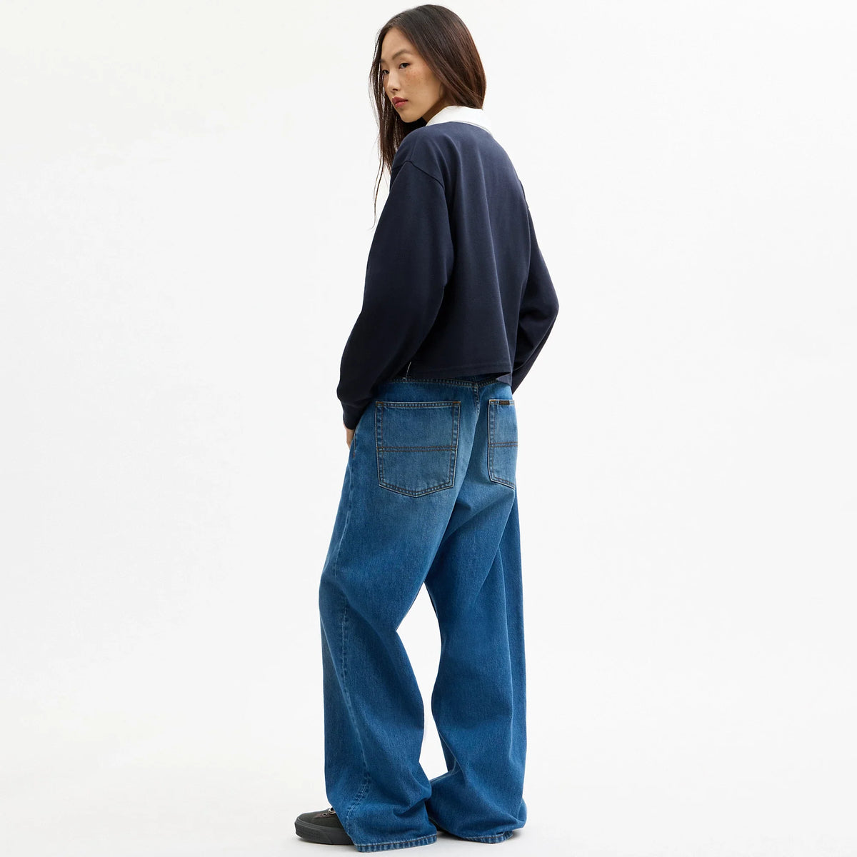 Coach Outlet Heritage Long Sleeve Cropped Rugby Polo