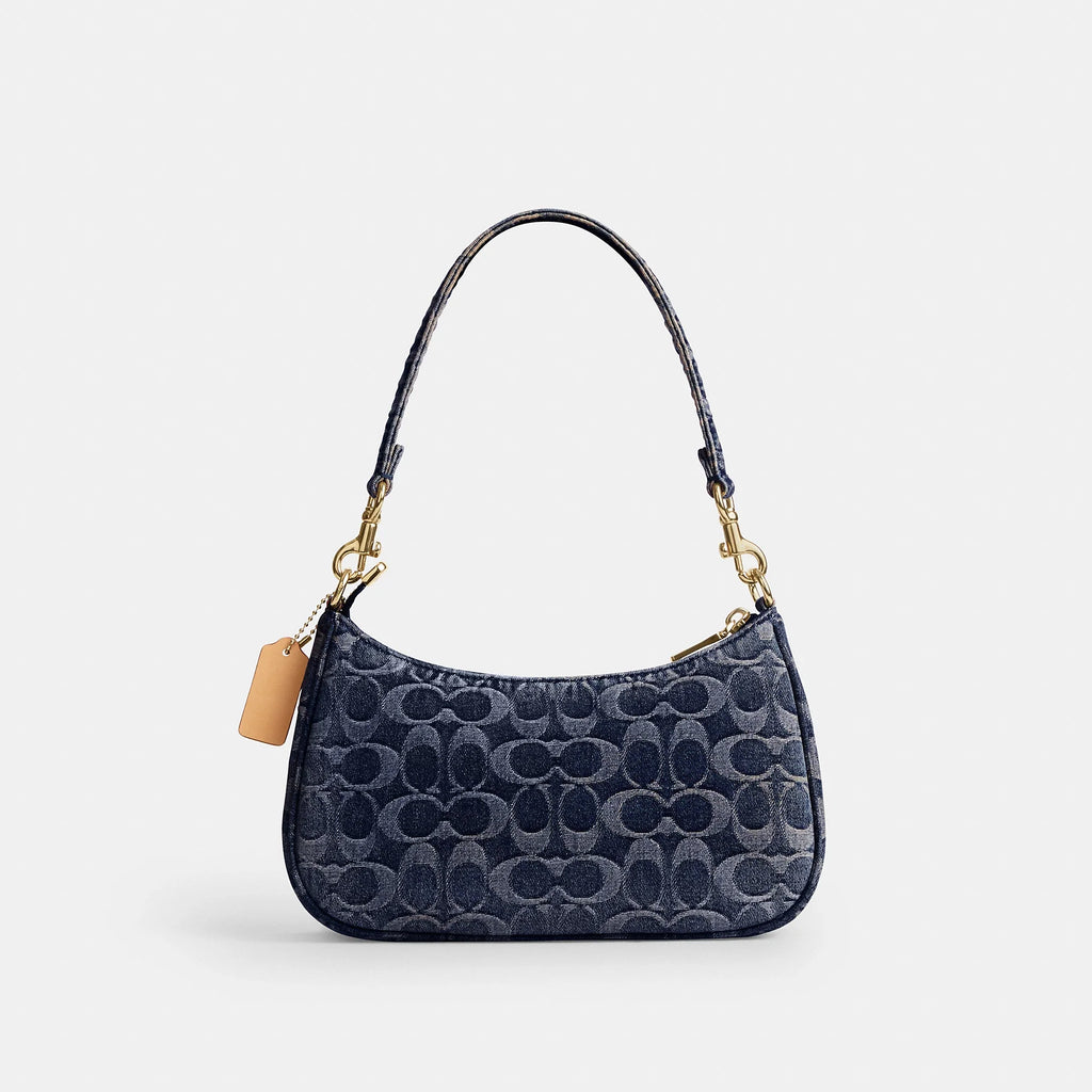 Coach Outlet Teri Shoulder Bag In Signature Regenerative Cotton Denim