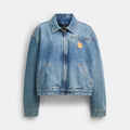 Coach Outlet Zip Denim Cropped Jacket