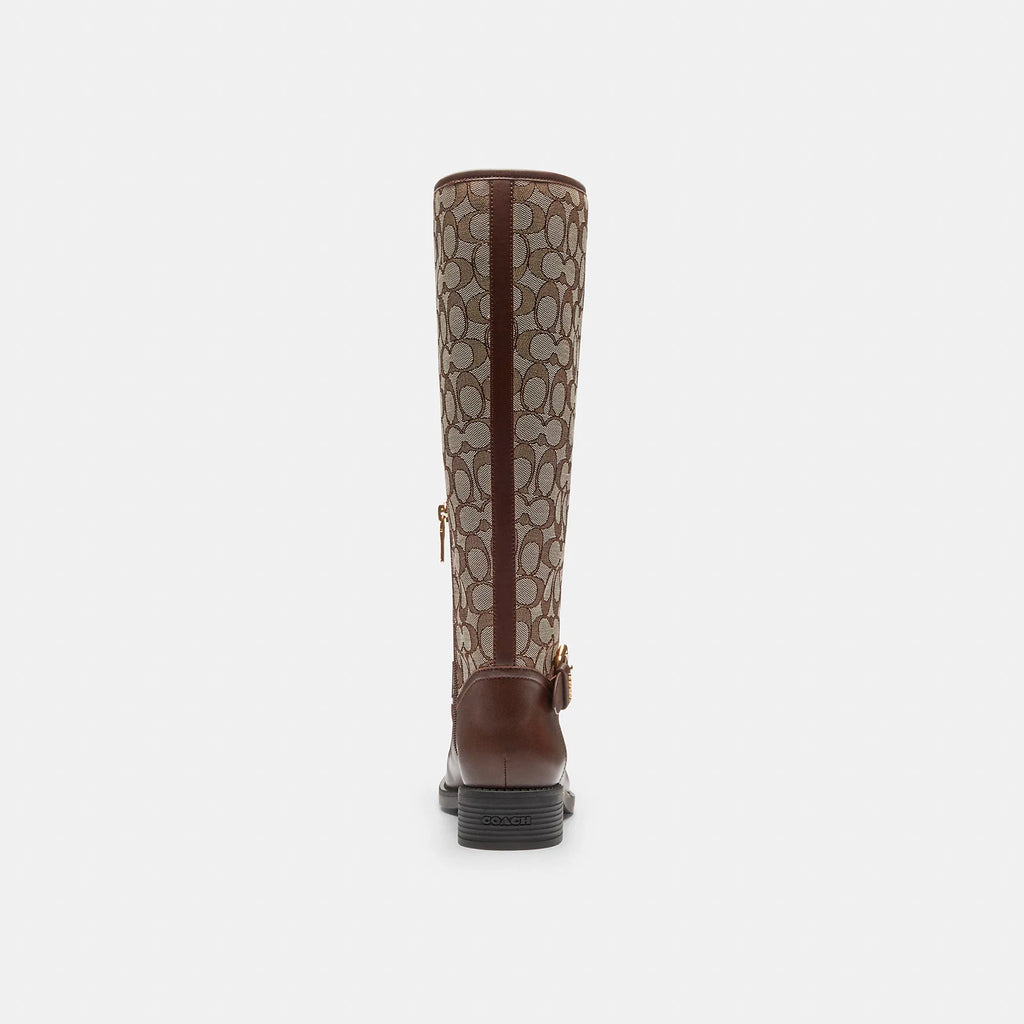 Coach Outlet Riding Boot In Signature Jacquard