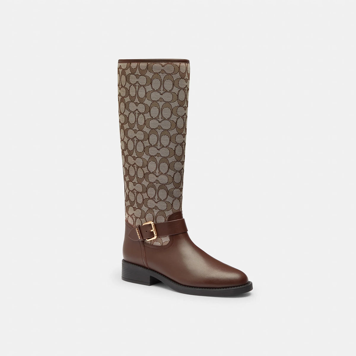 Coach Outlet Riding Boot In Signature Jacquard