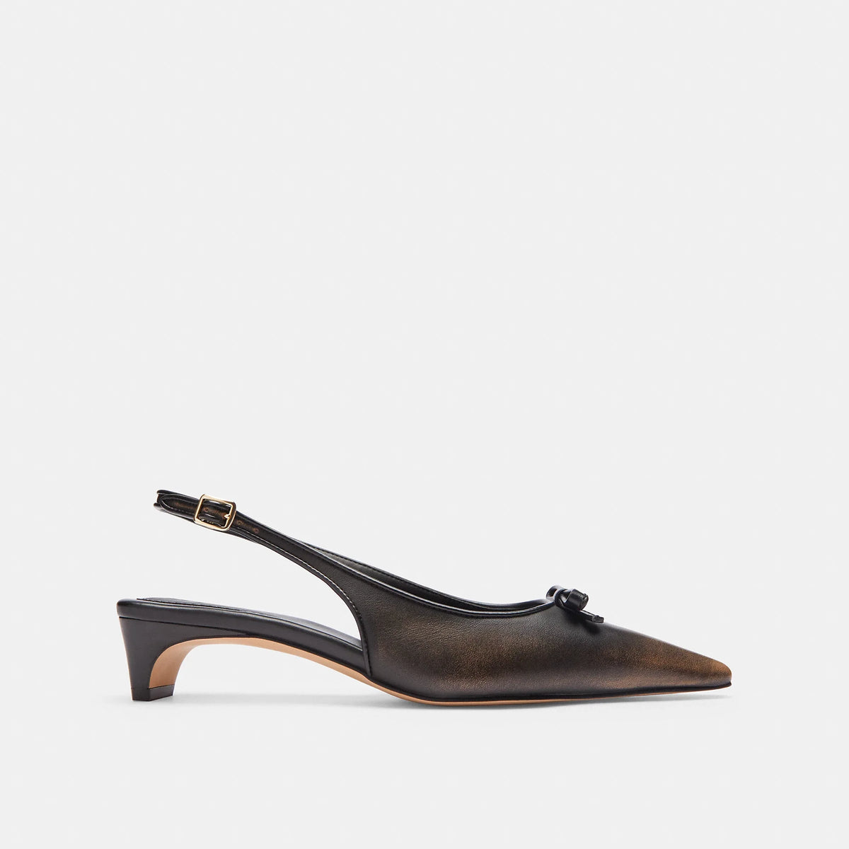 Coach Outlet Bow Slingback Heel In Loved Leather