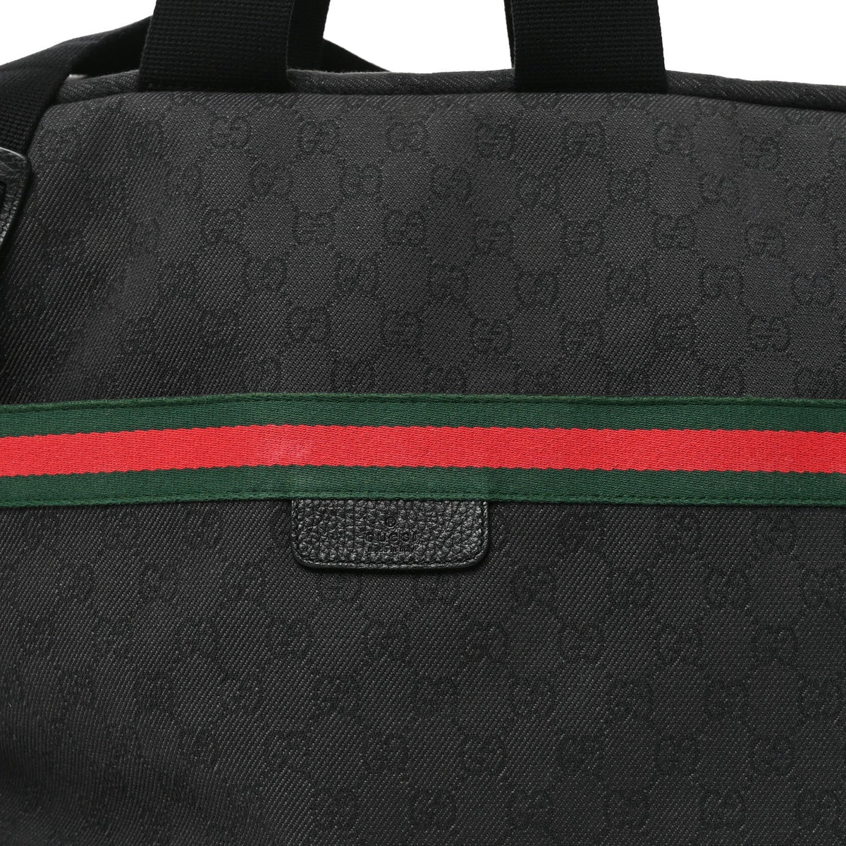 Monogram Web Large Carry On Duffle Bag Black