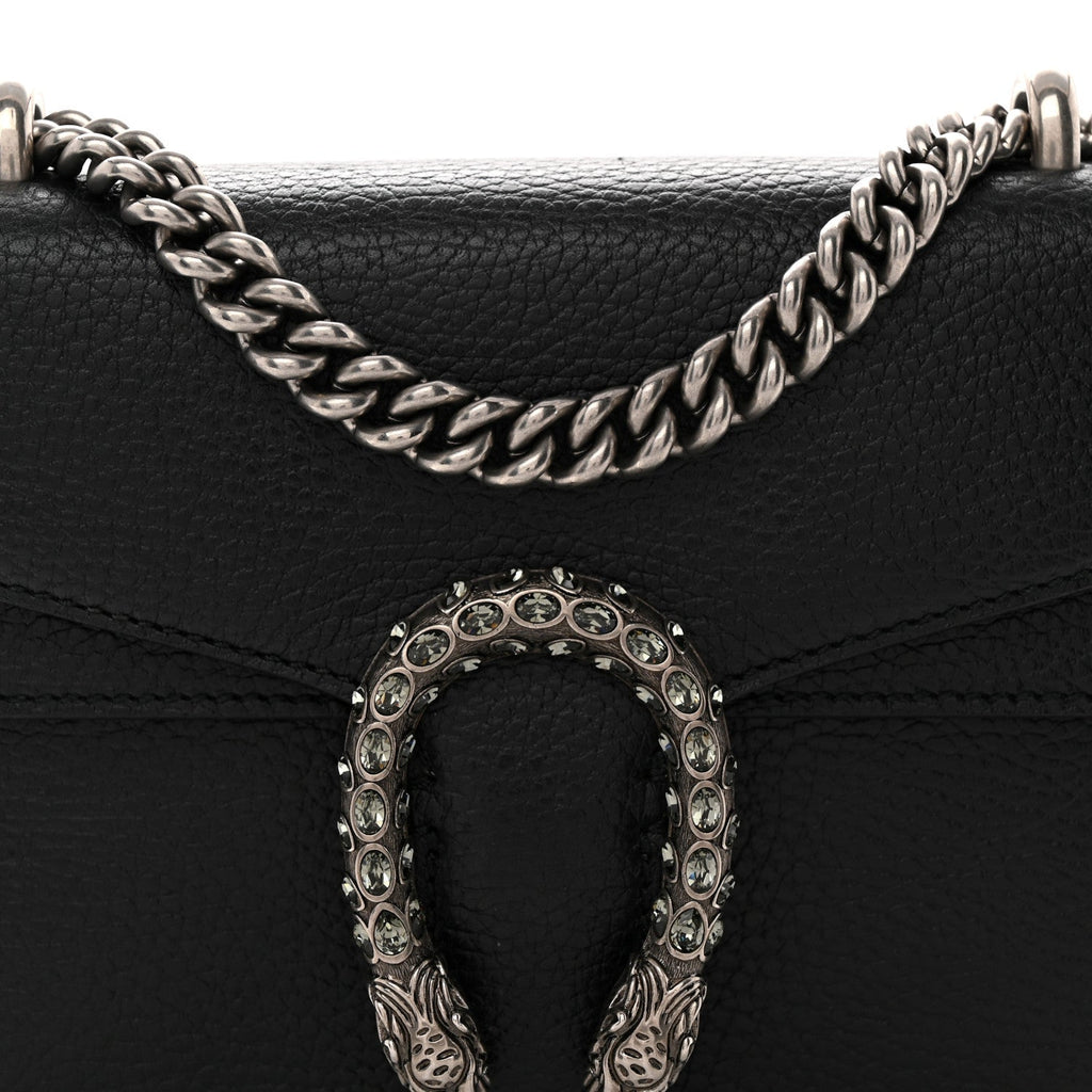 Calfskin Mini Dionysus Shoulder Bag Black