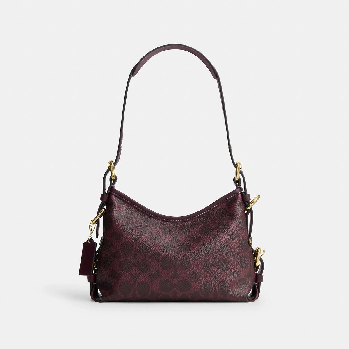 Coach Outlet Laurel Shoulder Bag 22 With Buckles In Signature Canvas