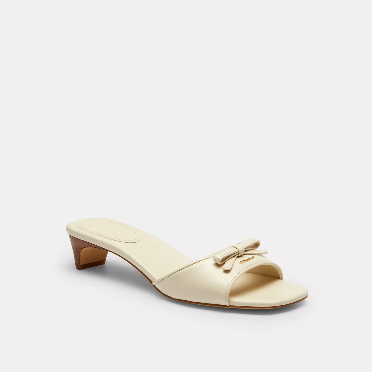 Coach Outlet Bow Kitten Heel Sandal