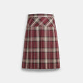 Coach Outlet Pleated PlaID MIDi Skirt