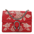 Calfskin Chinese New Year Medium Dionysus Shoulder Bag Hibiscus Red