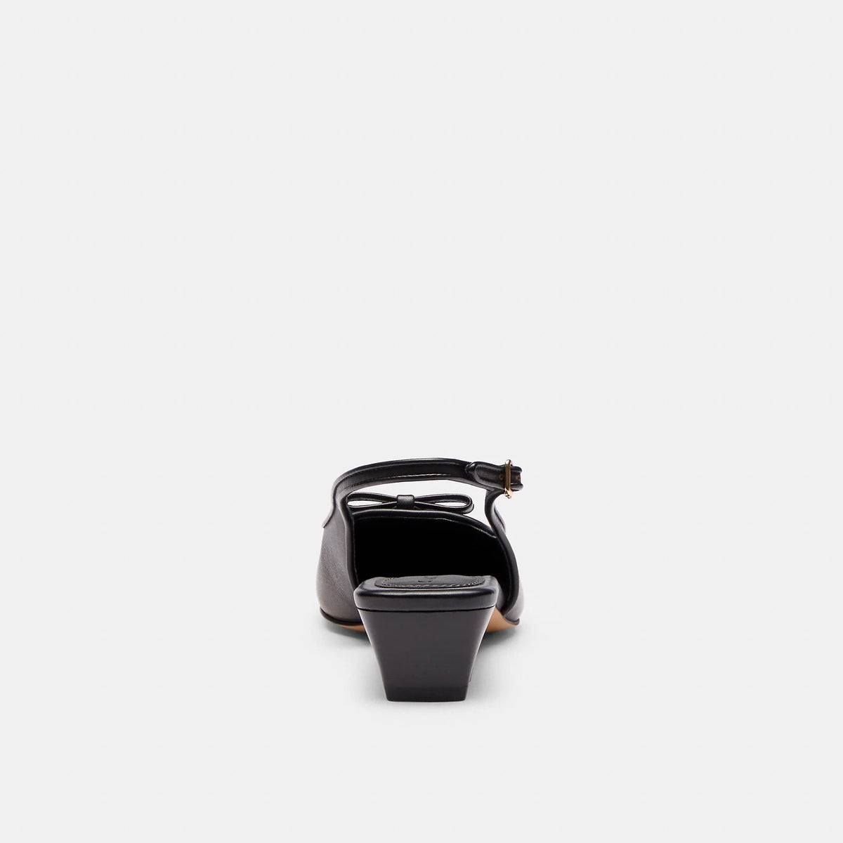 Coach Outlet Bow Slingback Heel In Loved Leather