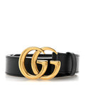Calfskin Double GG 30mm Belt 75 30 Black
