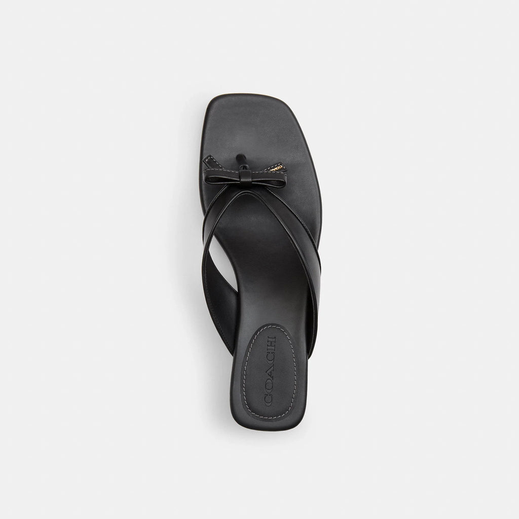 Coach Outlet Bow Thong Kitten Heel