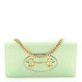 Boarded Plutone Calfskin Horsebit 1955 Wallet On Chain Green