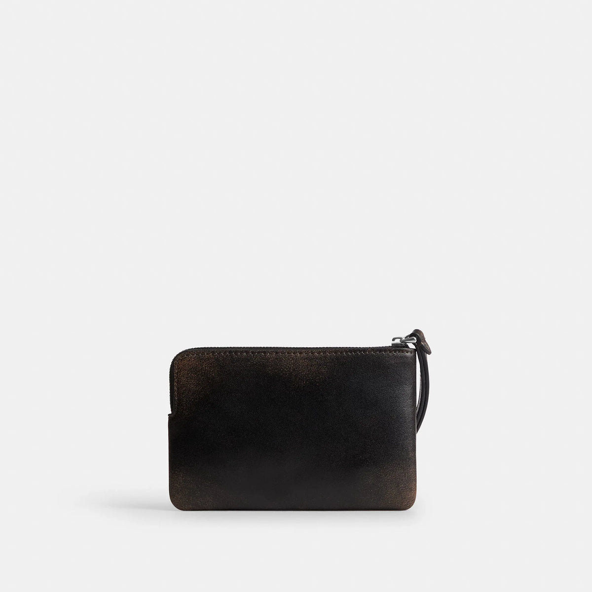 Coach Outlet Corner Zip Wristlet In Loved Leather