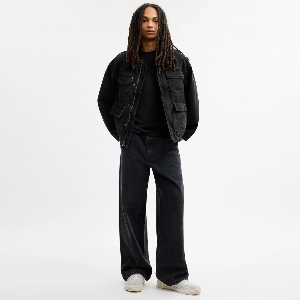 Coach Outlet Denim Chore Coat With Flannel Lining