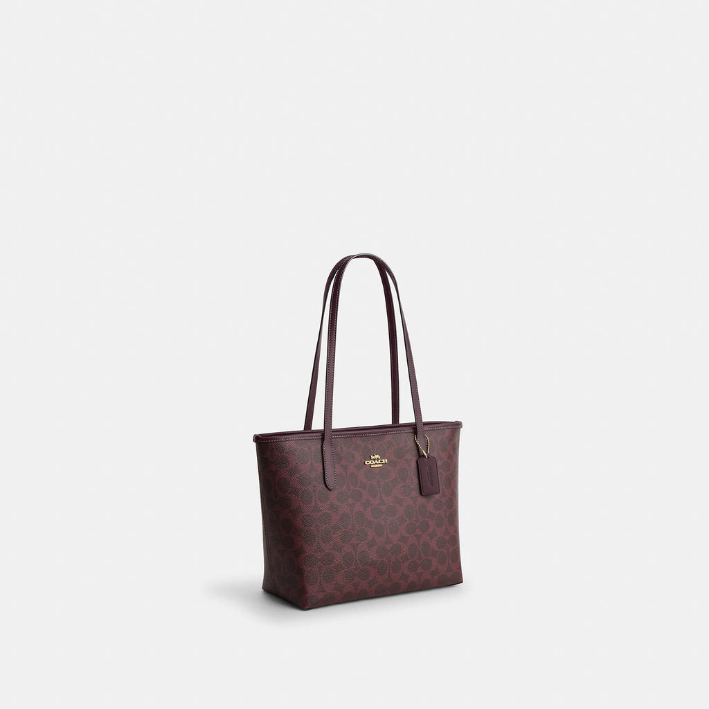 Coach Outlet Medium City Tote Bag In Signature Canvas