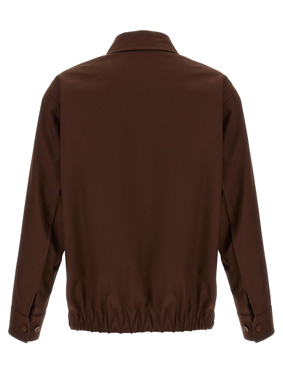 Gucci Wool Twill Jacket — Brown