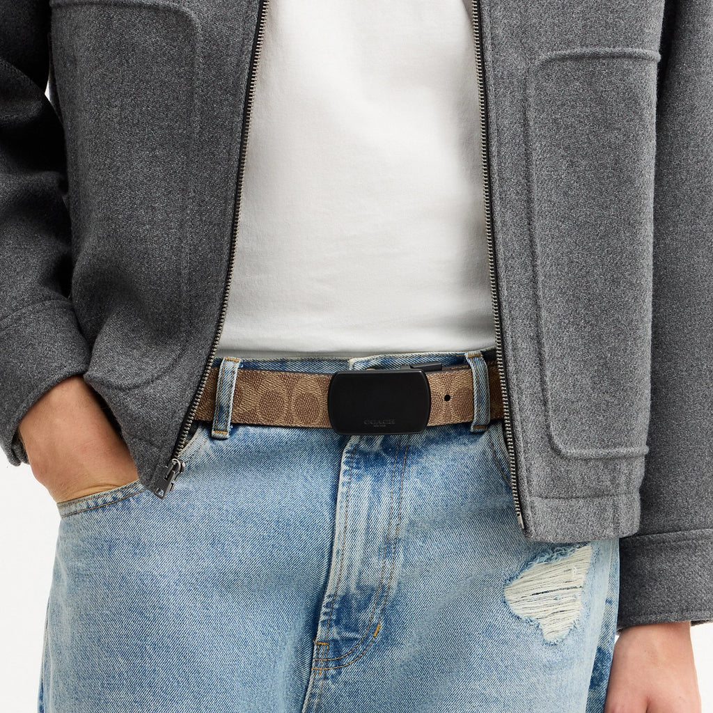Coach Outlet Boxed Roller Buckle Cut-To-Size Reversible Belt, 38 Mm