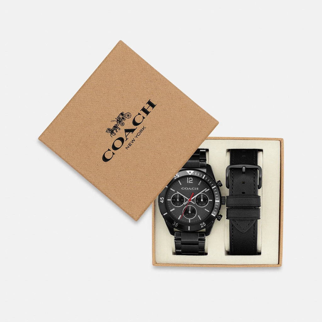 Coach Outlet Cole Chronograph Watch Gift Set, 44MM