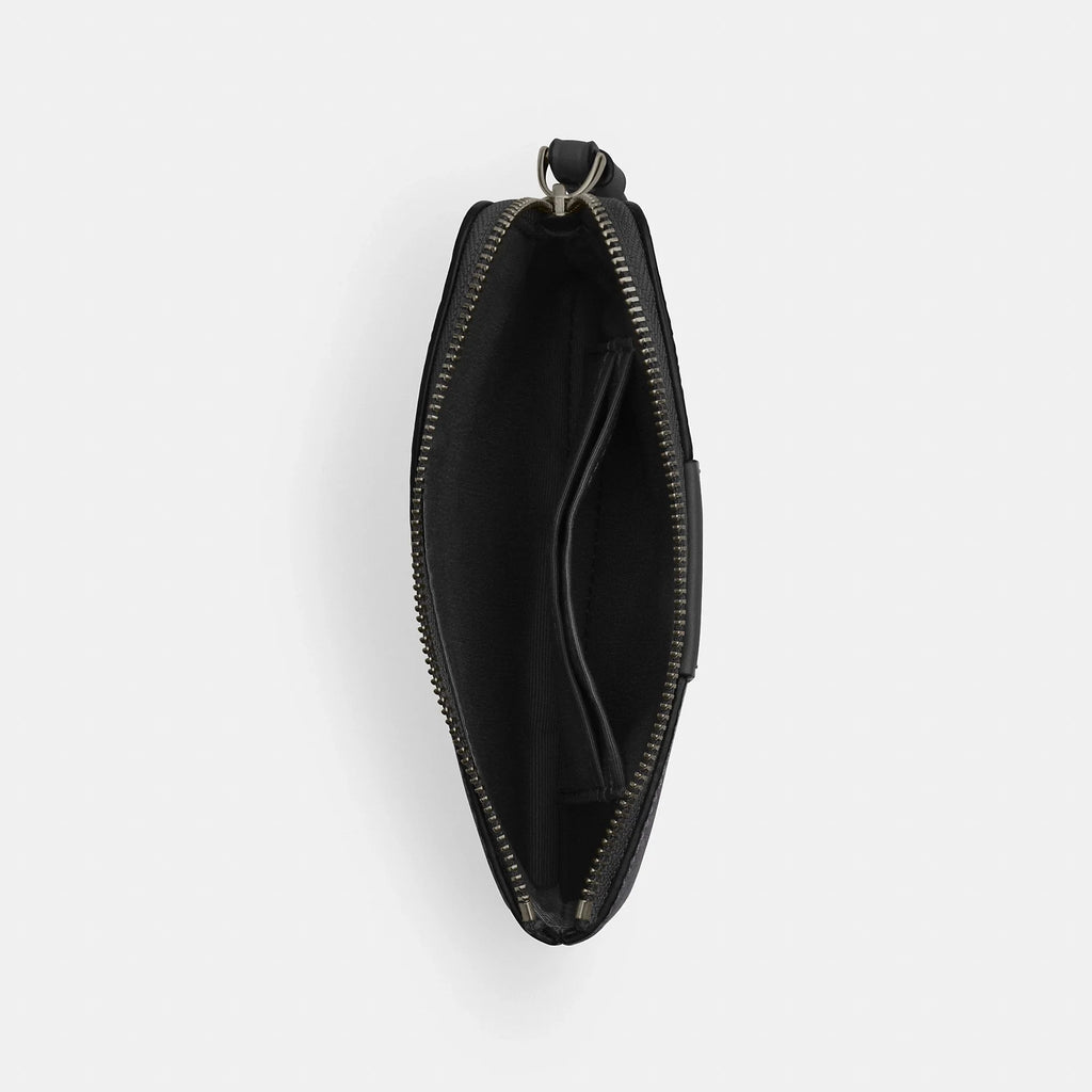 Coach Outlet Corner Zip Wristlet In Signature Canvas With Stripe