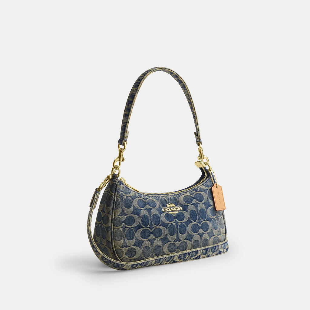 Coach Outlet Teri Shoulder Bag In Signature Regenerative Cotton Denim