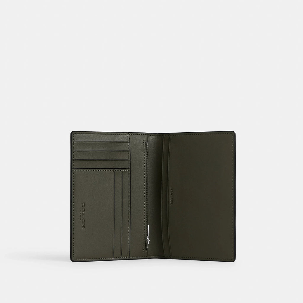 Coach Outlet Passport Card Case In Signature Camo Print