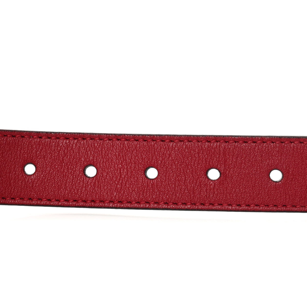 Calfskin Kids Double G 20mm Belt M Red
