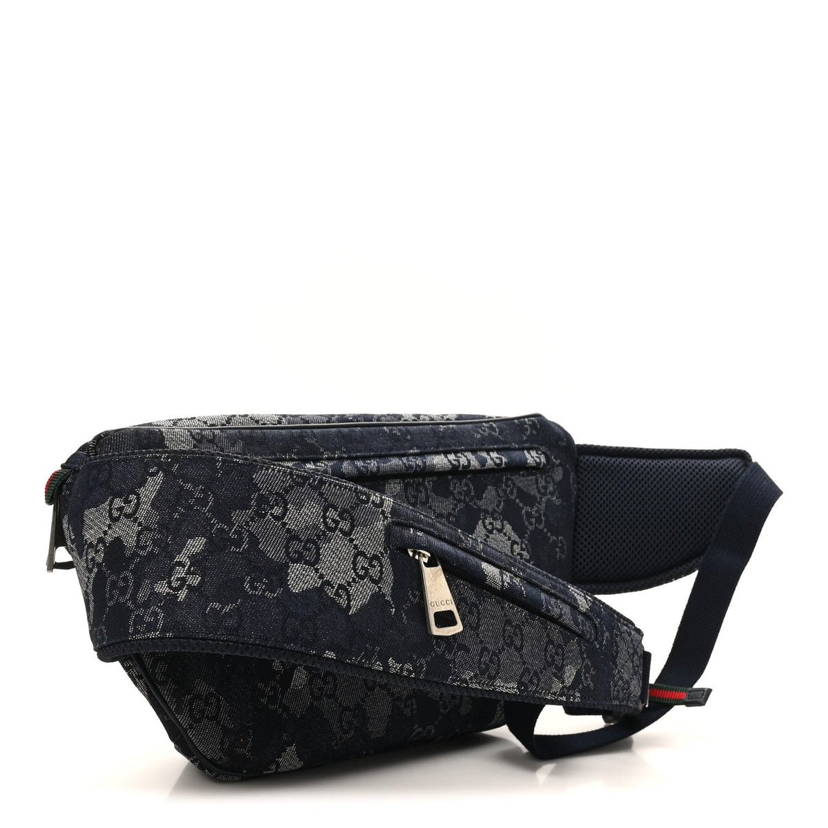 Canvas Monogram Camouflage Belt Bag Black