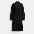 Coach Outlet Belted Wool Long Coat