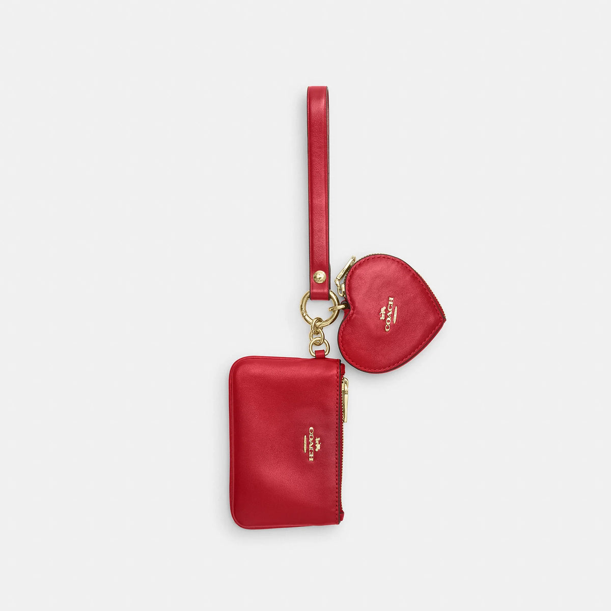 Coach Outlet Wristlet And Heart Pouch