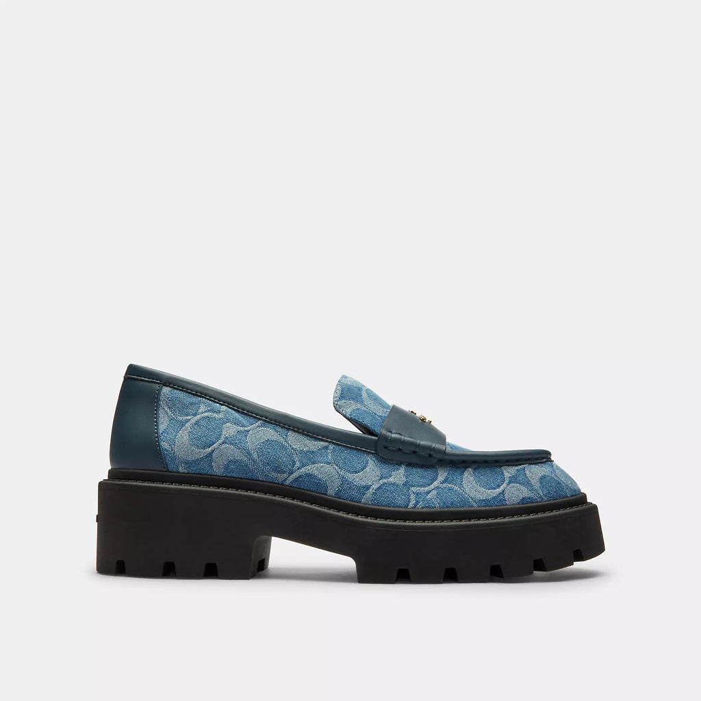 Coach Outlet Lucy Lug Sole In Signature Denim