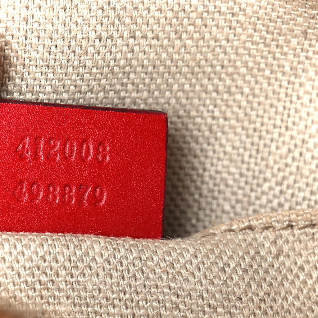 Calfskin Web Small Webby Bee Shoulder Bag Red