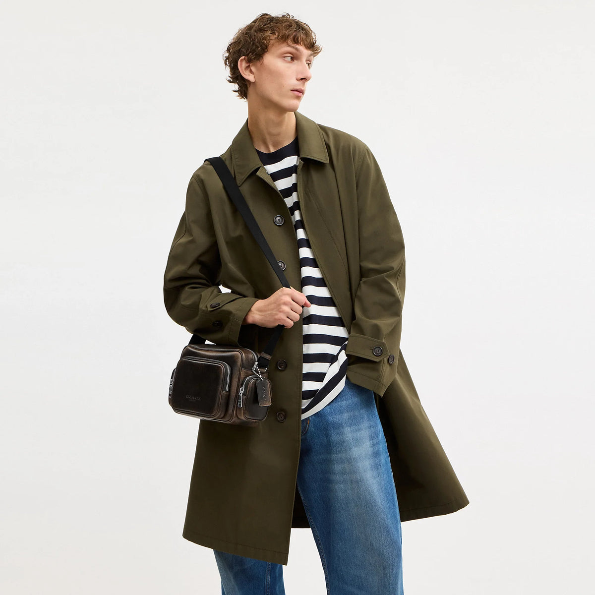 Coach Outlet Fletcher Crossbody Bag In Loved Leather