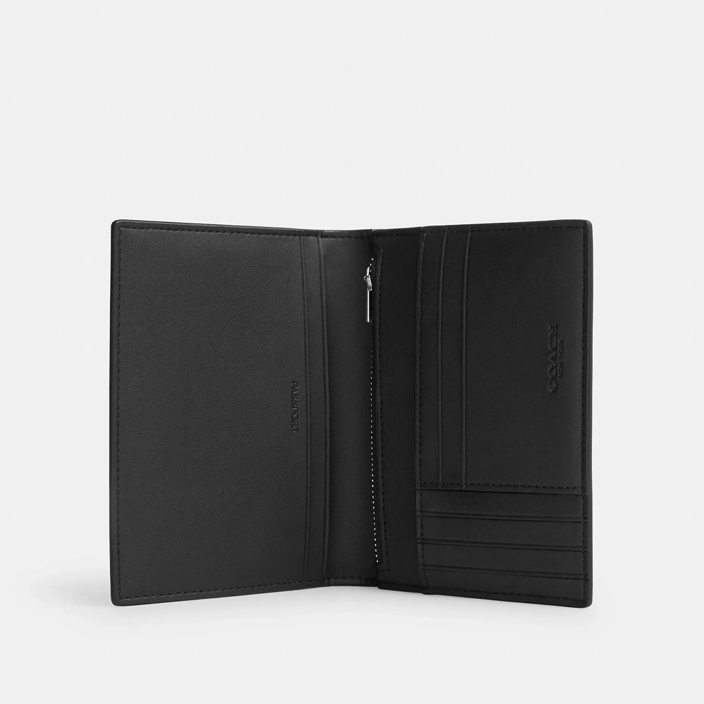 Coach Outlet Passport Card Case In Signature Canvas