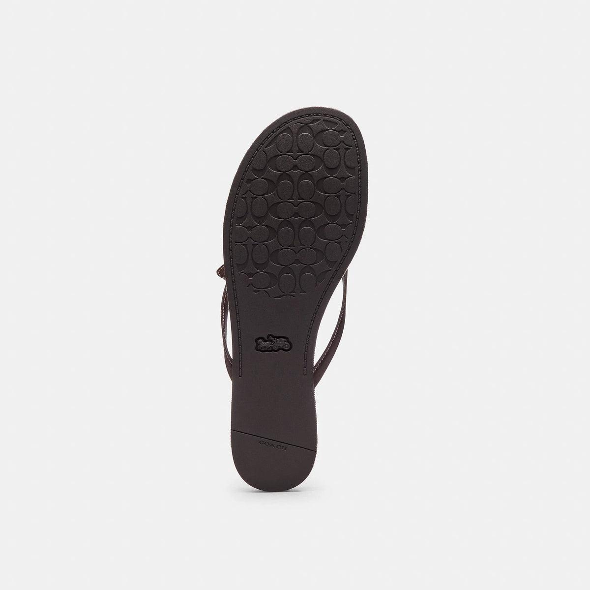 Coach Outlet Bow Flip Flop In Signature Jacquard