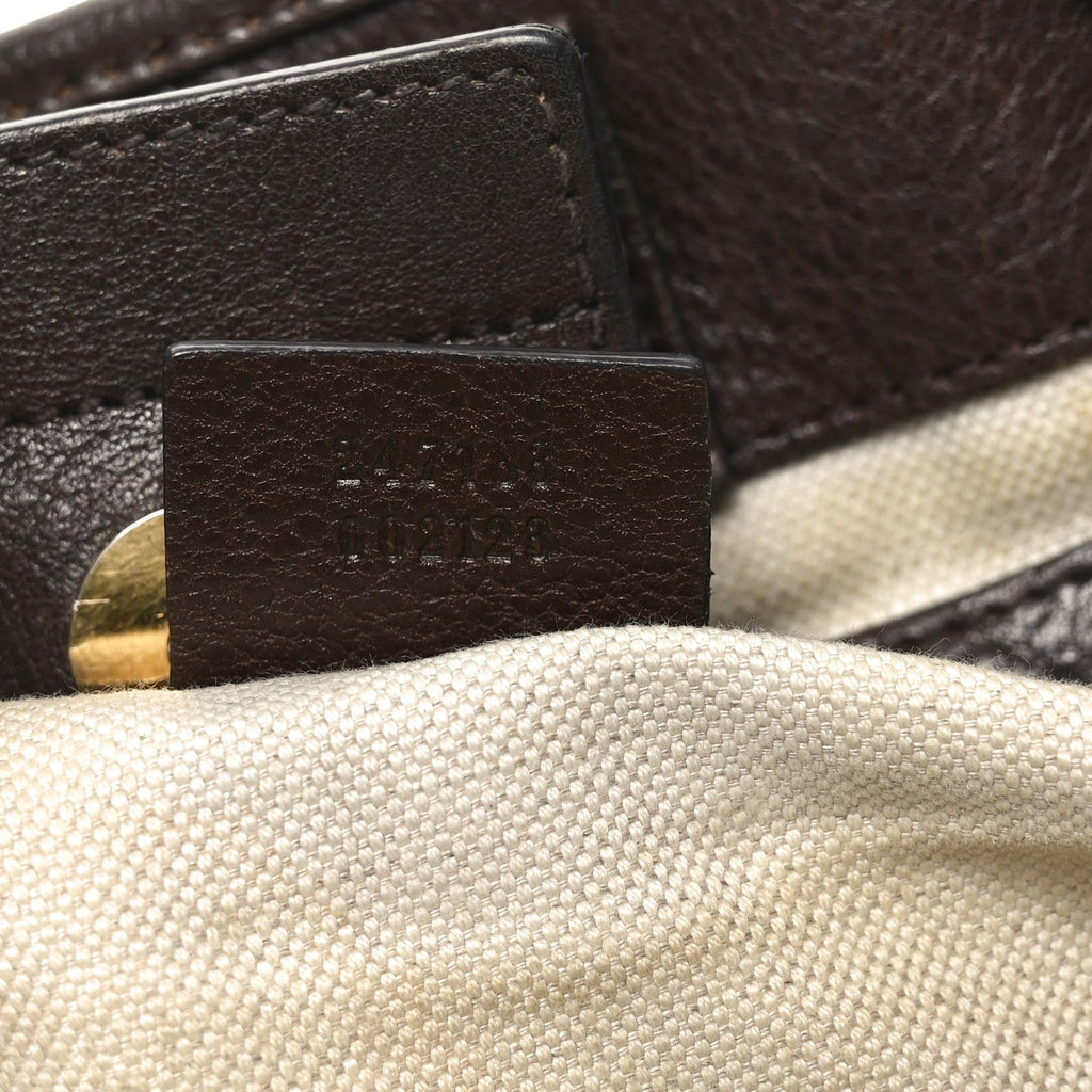 Monogram Medium GG Running Tote Dark Brown