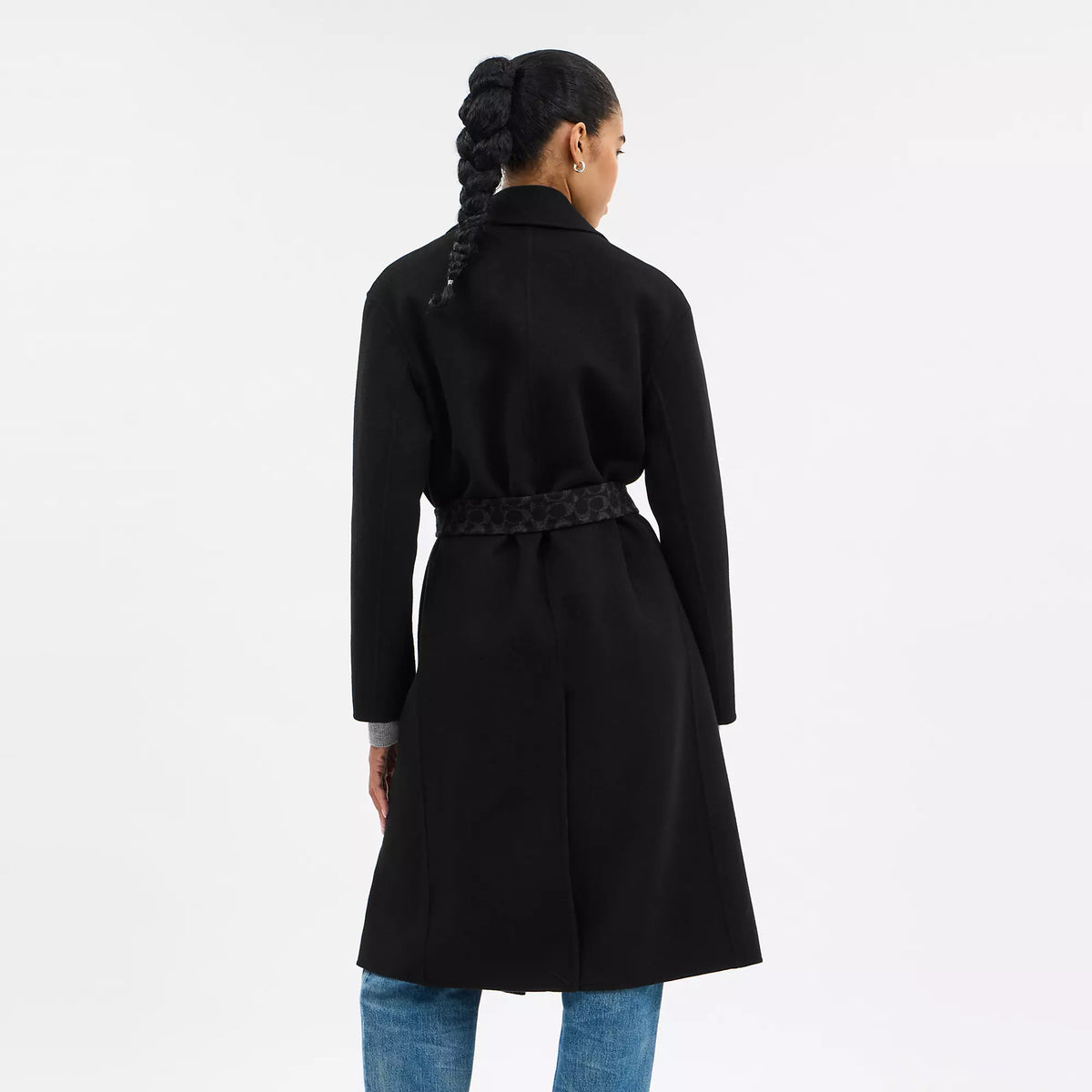 Coach Outlet Belted Wool Long Coat